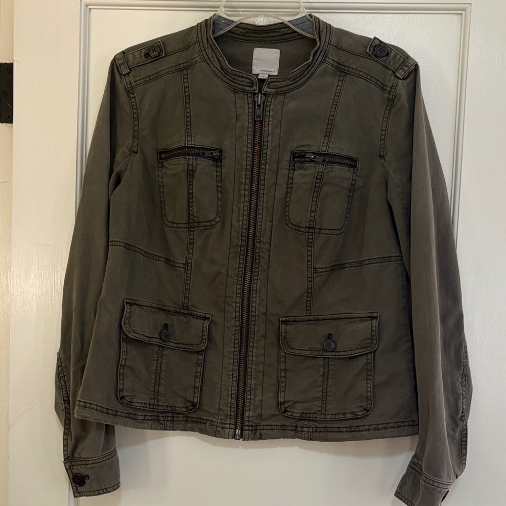 Halogen green utility jacket, Size Small
